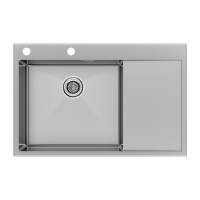 Мойка кухонная Paulmark KRONER-EDGE 78F PM777851-BSL, нержавеющая сталь