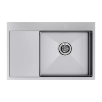 Мойка кухонная skrylom Paulmark KRONER 78F PM217851-BSR, нержавеющая сталь