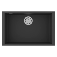 Мойка кухонная Paulmark NEO CLASSIC 69 PM966944-AN, искусственный камень (ACRYSTONE), антрацит