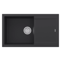 Мойка кухонная Paulmark EXTENSIO 86 PM988650-AN, искусственный камень (ACRYSTONE), антрацит