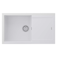 Мойка кухонная Paulmark EXTENSIO 86 PM988650-WH, искусственный камень (ACRYSTONE), белый