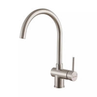 Смеситель для кухни Paulmark Bend Be212066-BS, сталь