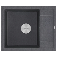 Мойка кухонная Paulmark FLUGEN 50-600 PM216050-DG, искусственный гранит (IT-GRANIT), графит