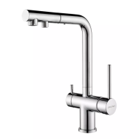 Смеситель для кухни Paulmark SERPENTINE Se213222-CR, с подключением к фильтру, хром