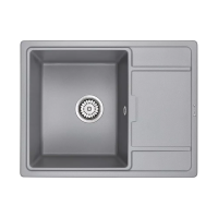 Мойка кухонная Paulmark FLUGEN 50-650 PM216550-GRM, искусственный гранит (IT-GRANIT), серый