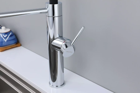 Смеситель для кухни Paulmark GANYMEDE Ga213199-CR, с подключением к фильтру, хром