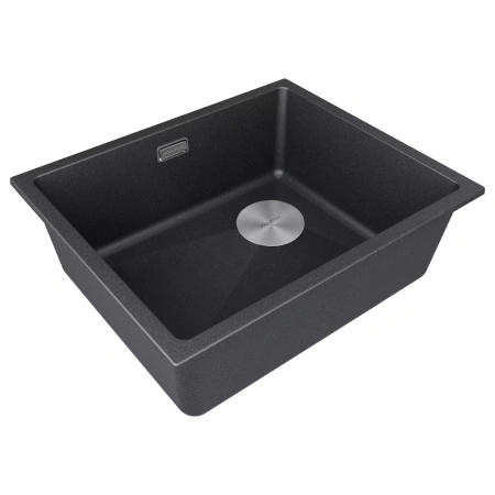 Мойка кухонная Paulmark LUMI 55 LU55SK-BLM, искусственный гранит (IT-GRANIT), черный