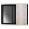 Мойка кухонная Paulmark NEXT-MULTI SINK 58 PM785845-GM, нержавеющая сталь, вороненая сталь