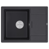 Мойка кухонная Paulmark FLUGEN 50-650 PM216550-BL, искусственный гранит (IT-GRANIT), черный