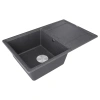 Мойка кухонная Paulmark FLUGEN 50-780 PM217850-DG, искусственный гранит (IT-GRANIT), графит
