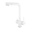 Смеситель для кухни Paulmark Skalen Sk213020-WH, с подключением к фильтру, белый