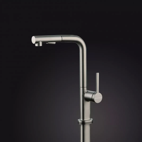Смеситель для кухни Paulmark Neo Ne214419-BS, сталь