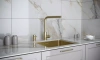 Дозатор для кухонной мойки Paulmark STORK D006-LG, зотоло