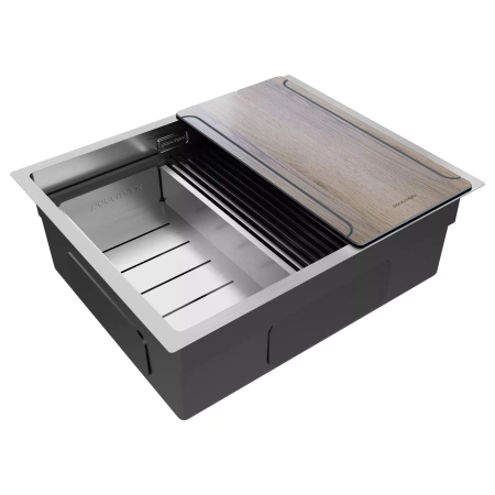 Мойка кухонная Paulmark NEXT-MULTI SINK 54 PM785445-BS, нержавеющая сталь, сталь