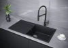 Мойка кухонная Paulmark EXTENSIO 86 PM988650-AN, искусственный камень (ACRYSTONE), антрацит