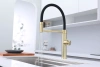 Смеситель для кухни Paulmark GANYMEDE Gd613199-LG, с подключением к фильтру, зотоло