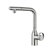 Смеситель для кухни Paulmark Urban Ur213104-BS, с выдвижным изливом, сталь