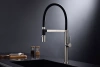 Смеситель для кухни Paulmark Leader Le214101-BS, с гибким изливом, сталь