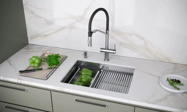 Дозатор для кухонной мойки Paulmark REIN D002-BS, сталь