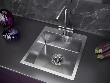 Смеситель для кухни Paulmark Skalen Sk213020-BS, с подключением к фильтру, сталь