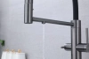 Смеситель для кухни Paulmark NEXUS Ne213999-GM, с подключением к фильтру, вороненая сталь