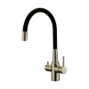 Смеситель для кухни Paulmark Salix Sa213419-BR, с гибким изливом, бронза