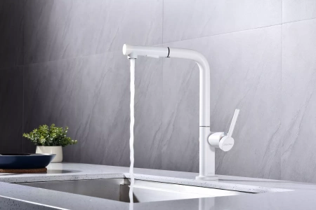 Смеситель для кухни Paulmark Neo Ne214419-WH, белый