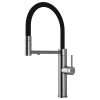 Смеситель для кухни Paulmark GANYMEDE Ga213199-BS, с подключением к фильтру, сталь