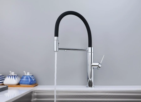 Смеситель для кухни Paulmark GANYMEDE Ga213199-CR, с подключением к фильтру, хром