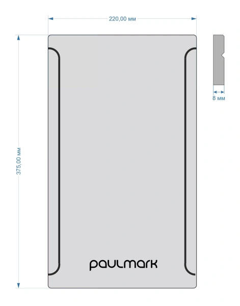 Разделочная доска Paulmark PLATTE Pl375-SD, дуб