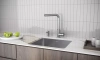 Дозатор для кухонной мойки Paulmark STORK D006-BS, сталь