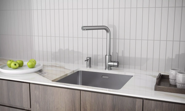 Дозатор для кухонной мойки Paulmark STORK D006-BS, сталь