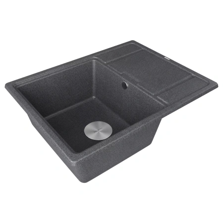Мойка кухонная Paulmark FLUGEN 50-650 PM216550-DG, искусственный гранит (IT-GRANIT), графит