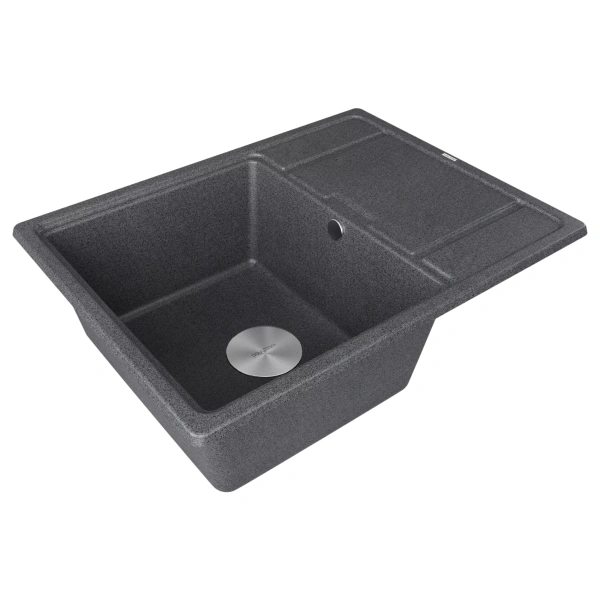 Мойка кухонная Paulmark FLUGEN 50-650 PM216550-DG, искусственный гранит (IT-GRANIT), графит