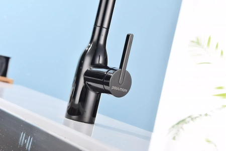 Смеситель для кухни Paulmark Viper Vi213105-GB, с подключением к фильтру, черный