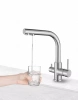 Смеситель для кухни Paulmark Essen Es213011-BS, с подключением к фильтру, сталь