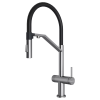 Смеситель для кухни Paulmark ZENDER Ze213155-BS, с подключением к фильтру, сталь