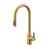 Смеситель для кухни Paulmark UNIVERSAL Un213880-BG, с подключением к фильтру, золото брашированное