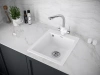 Мойка кухонная Paulmark KANTE 40 PM104249-WH, искусственный гранит (IT-GRANIT), белый
