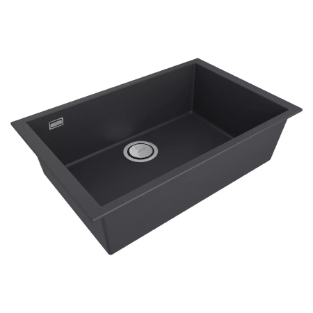 Мойка кухонная Paulmark NEO CLASSIC 69 PM966944-AN, искусственный камень (ACRYSTONE), антрацит