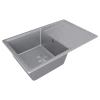 Мойка кухонная Paulmark FLUGEN 50-780 PM217850-GRM, искусственный гранит (IT-GRANIT), серый