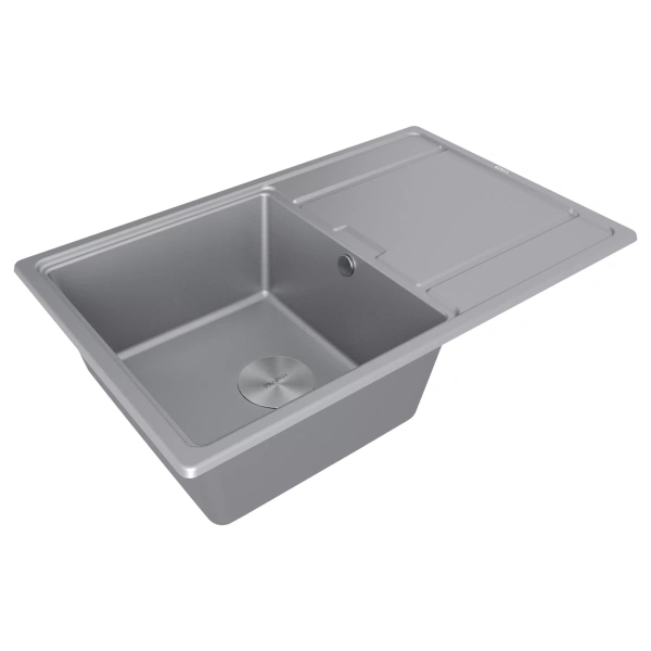 Мойка кухонная Paulmark FLUGEN 50-780 PM217850-GRM, искусственный гранит (IT-GRANIT), серый
