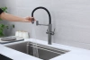 Смеситель для кухни Paulmark NEXUS Ne213999-GM, с подключением к фильтру, вороненая сталь