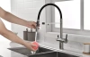 Смеситель для кухни Paulmark Gravity Gr213888-BS, с подключением к фильтру, сталь