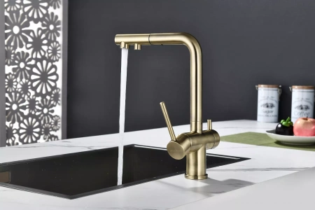 Смеситель для кухни Paulmark Holstein Ho212063-WH, белый