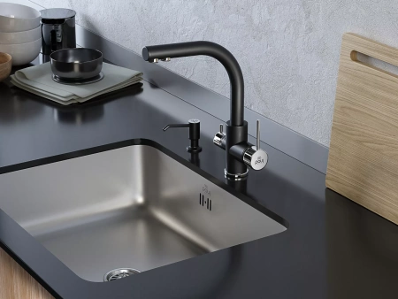 Дозатор для кухонной мойки Paulmark REIN D002-AN, антрацит