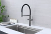 Смеситель для кухни Paulmark NEXUS Ne213999-GM, с подключением к фильтру, вороненая сталь