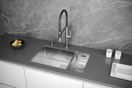 Дозатор для кухонной мойки Paulmark REIN D002-BL, черный
