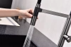 Смеситель для кухни Paulmark Leader Le214101-GM, с гибким изливом, вороненая сталь
