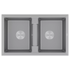 Мойка кухонная Paulmark TANDEM 80/2 PM238150-GRM, искусственный гранит (IT-GRANIT), серый